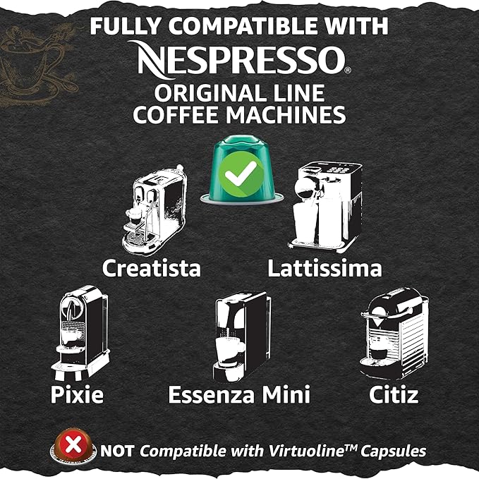 Cellini Caffè Cremoso Aluminum Nespresso Pods, 120 Count, Medium Roast Coffee Capsules, 100% Nespresso Original Machine Compatible