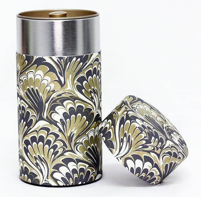 Tea Tin Canister: Florence Collection Long 7oz (200g) TSC-053, Japan