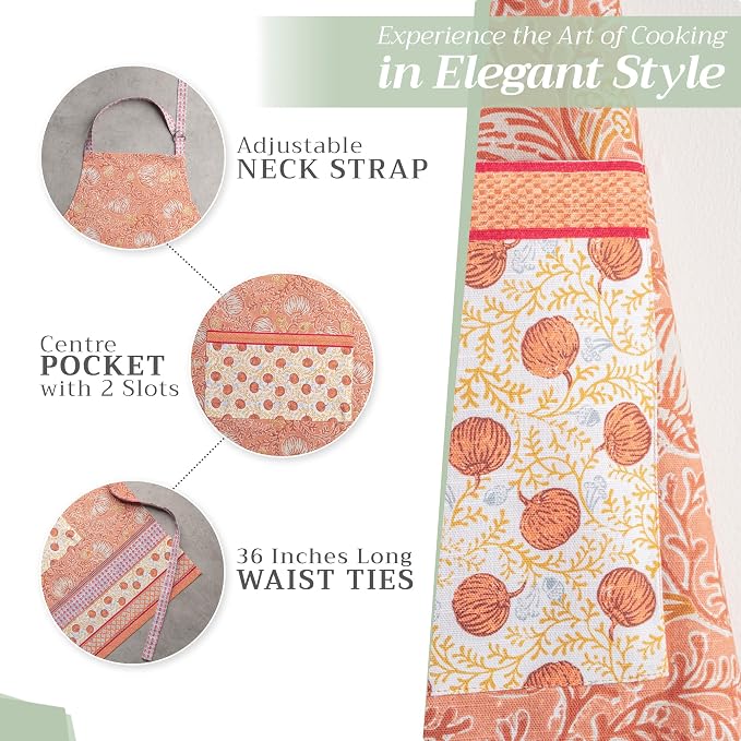 Maison d' Hermine 100% Cotton Apron for women with Pocket Kitchen Chef Apron for Men Cooking Mothers Day Gifts - Image 5