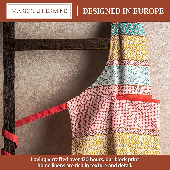 Maison d' Hermine 100% Cotton Apron for women with Pocket Kitchen Chef Apron for Men Cooking Mothers Day Gifts - Image 2