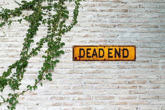Vintage Tin Halloween Sign Retro Metal Dead End Signs For Home Decor Stylish Wall Art Plaques Gift For Home Bathroom Kitchen And Gothic Wall Decor In Every Room 4x16 In
