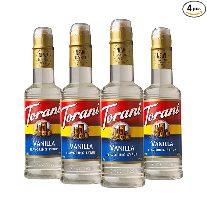 Torani Vanilla Syrup 12.7 Ounce, 4 Count