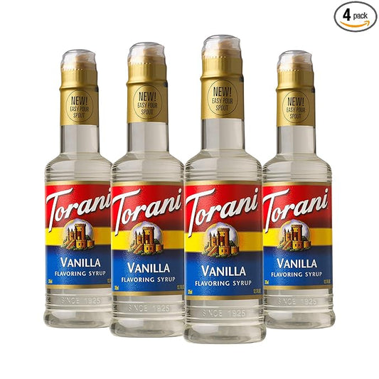Torani Vanilla Syrup 12.7 Ounce, 4 Count