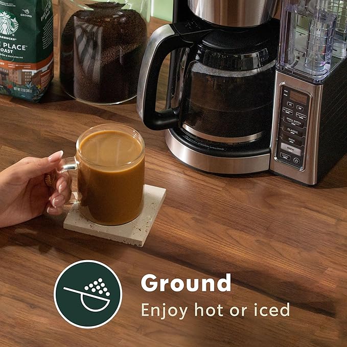 Starbucks Ground Coffee, Dark Roast Hot or Iced Coffee, Caffè Verona, Six 18 oz Bags