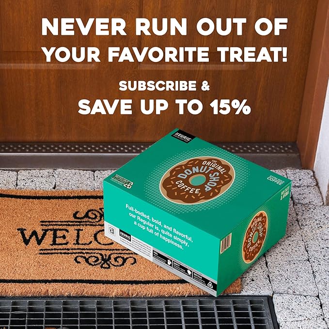 The Original Donut Shop Dark, Keurig Single Serve K-Cup Pods, Dark Roast Coffee Pods, 32 Count