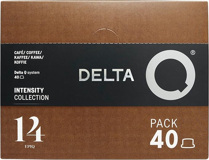 Delta Q - EpiQ Espresso Pods for Delta Q machines, Intensity 14, Notes of Roasted Nuts, 40 Coffee Capsules