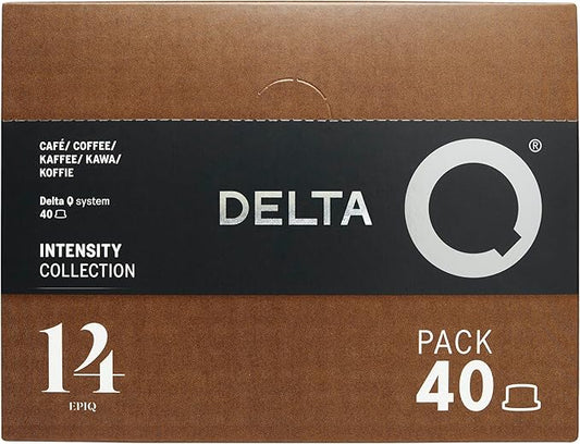 Delta Q - EpiQ Espresso Pods for Delta Q machines, Intensity 14, Notes of Roasted Nuts, 40 Coffee Capsules