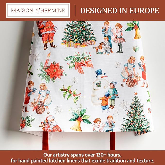 Maison d' Hermine 100% Cotton Apron for women with Pocket Kitchen Chef Apron for Men Cooking Mothers Day Gifts - Image 2