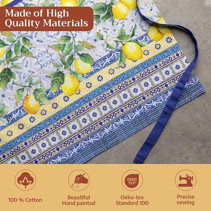 Maison d' Hermine 100% Cotton Apron for women with Pocket Kitchen Chef Apron for Men Cooking Mothers Day Gifts - Image 3