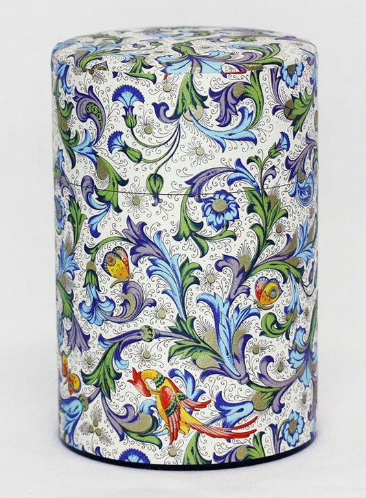 Tea Tin Canister: Florence Collection Long 5.3oz (150g) CRT-002, Japan