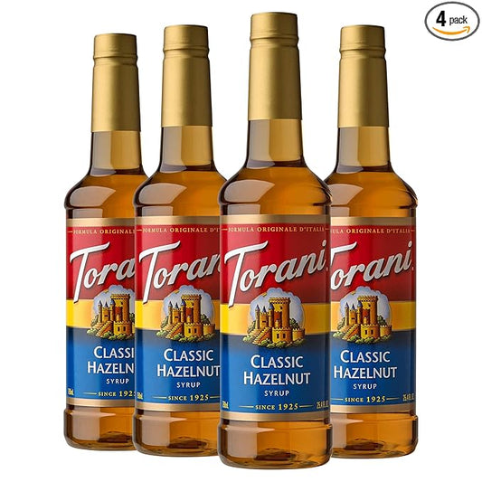 Torani Syrup, Classic Hazelnut, 25.4 Ounces (Pack of 4)