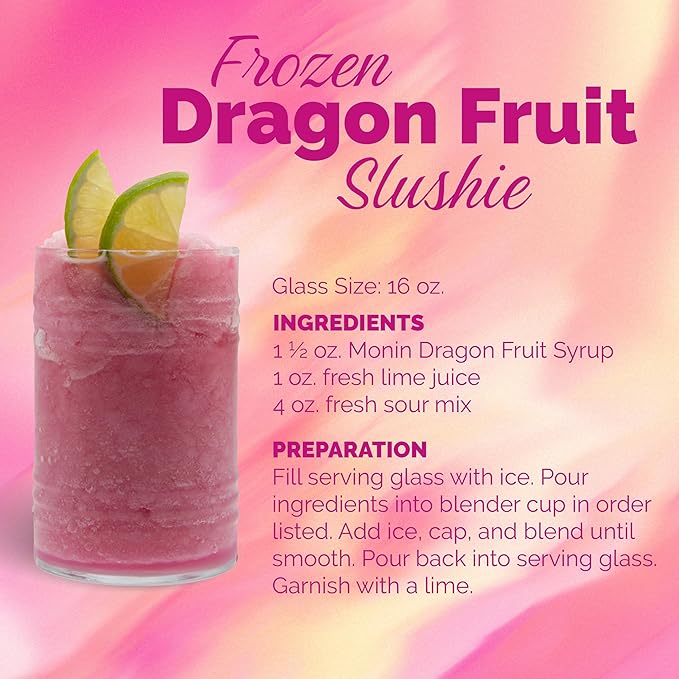 Monin - Dragon Fruit Syrup, Great for Cocktails and Teas, Gluten-Free, Non-GMO (1 Liter) - Image 5