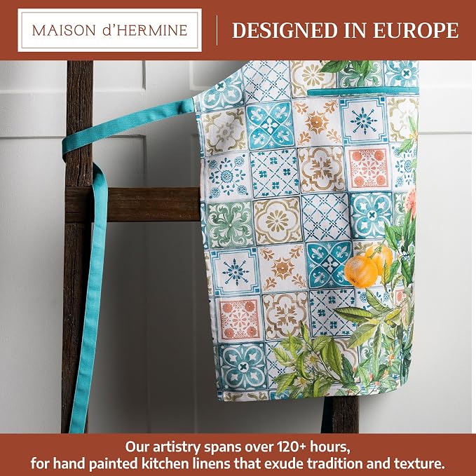 Maison d' Hermine 100% Cotton Apron for women with Pocket Kitchen Chef Apron for Men Cooking Mothers Day Gifts - Image 2