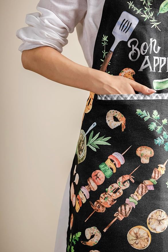 Maison d' Hermine 100% Cotton Apron for women with Pocket Kitchen Chef Apron for Men Cooking Mothers Day Gifts - Image 7