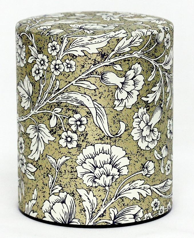 Tea Tin Canister: Florence Collection Wide 7oz (200g) TSC-029, Japan