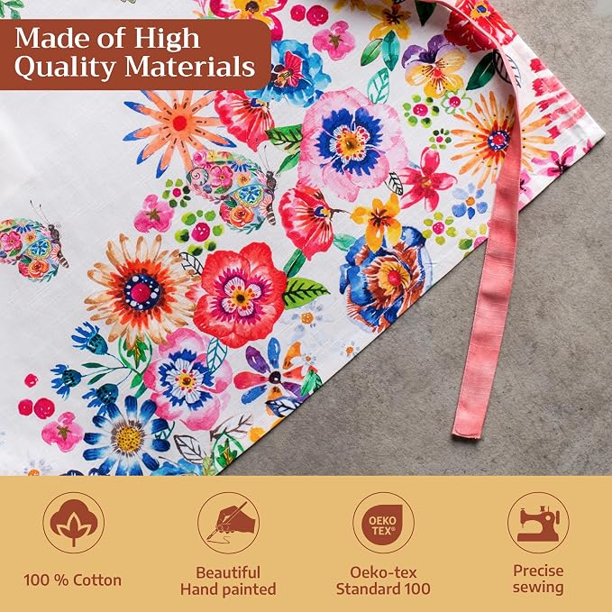 Maison d' Hermine 100% Cotton Apron for women with Pocket Kitchen Chef Apron for Men Cooking Mothers Day Gifts - Image 3