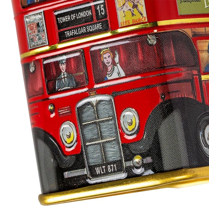 London Icons 3x Mini Tea Tins with Fine English Loose Tea (Big Ben, Red London Bus, Telephone Box)