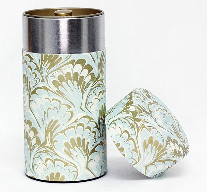 Tea Tin Canister: Florence Collection Long 7oz (200g) TSC-050, Japan
