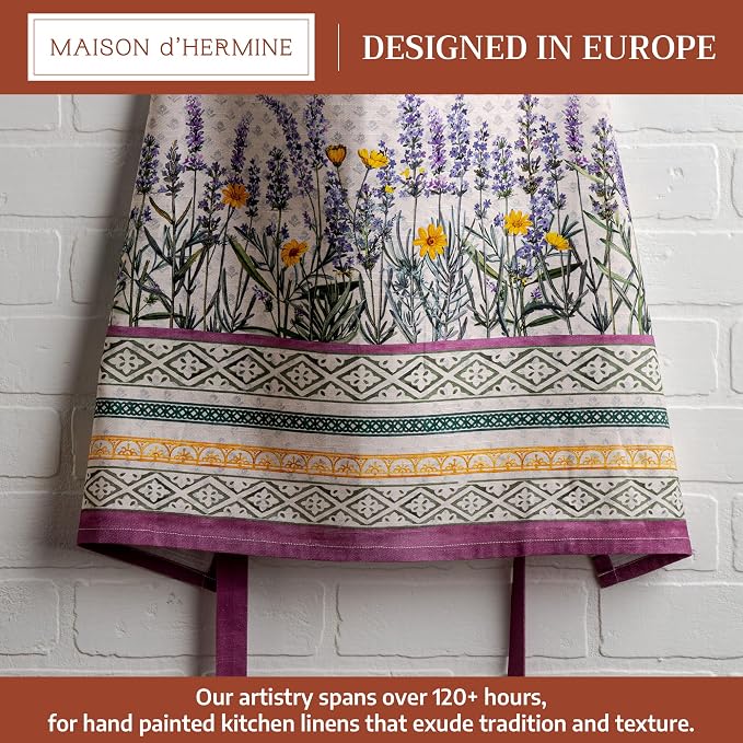 Maison d' Hermine 100% Cotton Apron for women with Pocket Kitchen Chef Apron for Men Cooking Mothers Day Gifts - Image 2