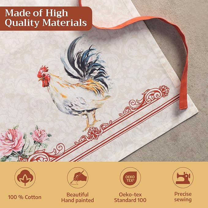 Maison d' Hermine 100% Cotton Apron for women with Pocket Kitchen Chef Apron for Men Cooking Mothers Day Gifts - Image 3