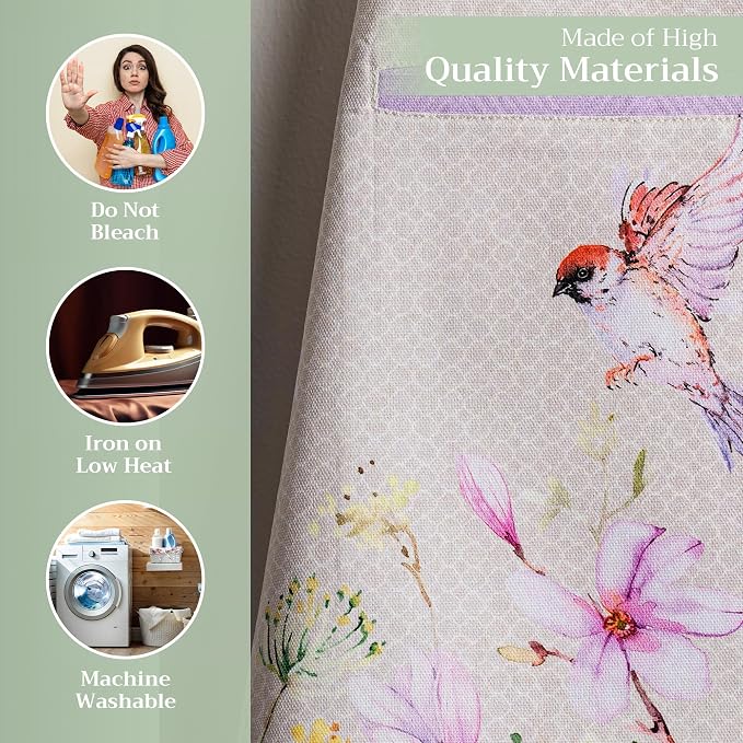Maison d' Hermine 100% Cotton Apron for women with Pocket Kitchen Chef Apron for Men Cooking Mothers Day Gifts - Image 3