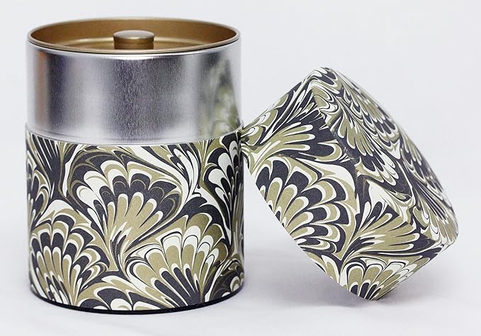 Tea Tin Canister: Florence Collection Wide 7oz (200g) TSC-053, Japan